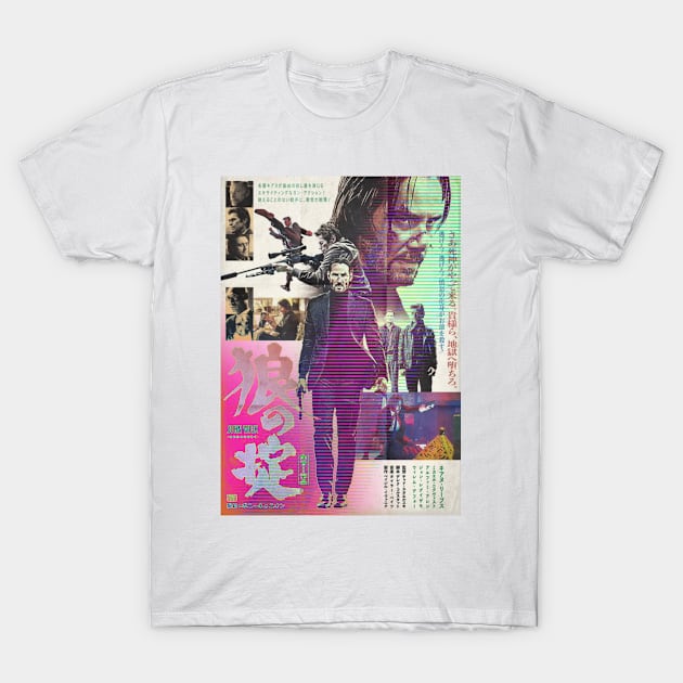 John Wick - Japanese Glitch T-Shirt by NeonCity